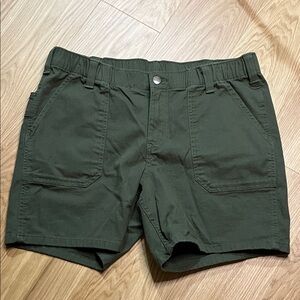 Carhartt Women's Rugged Flex Relaxed Fit Canvas Work Shorts size 12